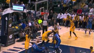 Roy Hibbert 7 blocks monster blocks on Maxiell vs Orlando Magic full highlights 10292013 HD [upl. by Tiduj832]