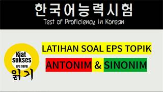 Soal Eps Topik Antonim amp Sinonim [upl. by Saile542]