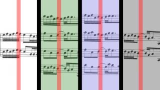 BWV 1046  Brandenburg Concerto No1 Scrolling [upl. by Ayrolg721]