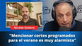 Nicolás Gadano sobre los cortes programados de energía en verano que confirmó Guillermo Francos [upl. by Anitsud]