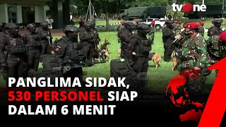 Panglima TNI Sidak Markas Kopassus Lebih dari Ratusan Personel Berdiri Tegak  tvOne [upl. by Marder]