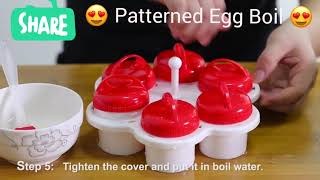 Silicone Patterned Egg Boil Egglettes [upl. by Uta268]