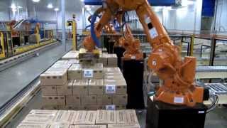 ABB Robotics  Palletizing Cartons [upl. by Murphy571]