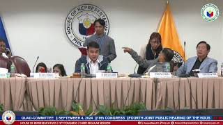 FOURTH JOINT PUBLIC HEARING OF THE HOUSE QUADCOMMITTEE PART 2 [upl. by Saylor]