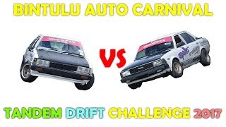 BAC TANDEM DRIFT CHALLENGE 2017☆DAIHATSU CHARMANT VS TOYOTA COROLLA KE70 [upl. by Hightower]