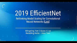 2019 EfficientNet paper summary [upl. by Seve]