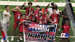 Local youth flag football team wins 5on5 tournament in Texas [upl. by Hubie]