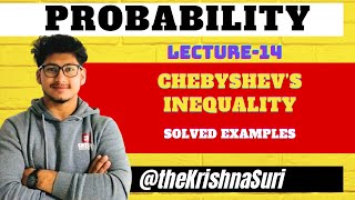 Chebyshevs Inequality  Solved examples  Probability tks krishnasuri btech engineeringmaths [upl. by Jablon]