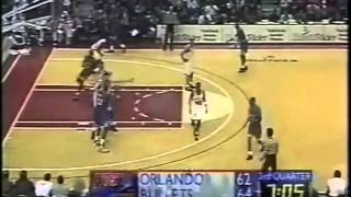 Shaquille ONeal Leading the Magic over Gheorghe Muresan and the Bullets 49 points 1996 [upl. by Anyak]