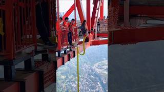 Bungee jumping travel trending love nature dailyvlog bungeejumping viralvideo ytshorts [upl. by Rorry]