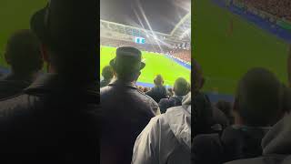 City fans sing champions against Ole Ole Against Brighton [upl. by Ahtnicaj]