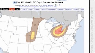 Michigan Weather Forecast  Wednesday July 26 2023 [upl. by Acnaiv]