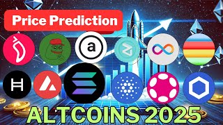 ALTCOINS PRICE PREDICTION 2025 altcoins priceprediction [upl. by Haidej]