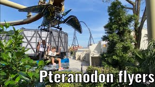 On Ride 🎢Volamos en el quotPteranodon Flyersquot  Jurassic Park  Orlando Universal Studios🦖 [upl. by Neelyak580]