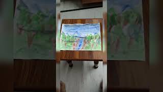 My new video watercolor painting banane ka idea shortsfeedshorts art [upl. by Nolaj]