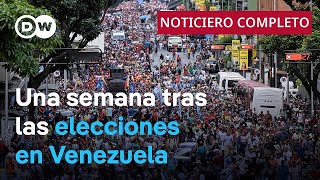 🔴 DW Noticias del 4 de agosto Continúa disputa por resultados electorales en Venezuela [upl. by Willmert67]