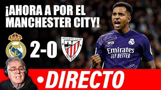 🔴 REAL MADRID 20 ATHLETIC CLUB  DOBLETE DE RODRYGO  AHORA A POR EL CITY [upl. by Ferullo]