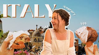 1 MONTH IN ITALY  my itinerary real costs amp travel tips [upl. by Eiraminot577]