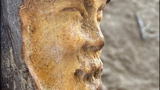 Pointy Beard  Power Carving a Wood Spirit  making art from Nature [upl. by Peterec]