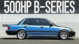 500hp Honda BSeries “Family Sedan” is DIALED IN [upl. by Fiore]