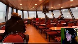 Wave Crashes Through Ferry’s Windows in Germany [upl. by Hendricks450]