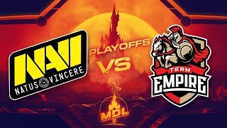 NaVi vs Empire Game 1  MDL Paris Major CIS Qualifiers Semifinals [upl. by Ianthe]