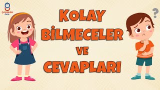 KOLAY BİLMECELER VE CEVAPLARI [upl. by Aynam]