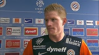 Interview de fin de match  Montpellier Hérault SC  FC Lorient 20  201213 [upl. by Ylellan]