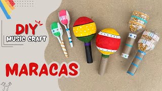 How To Make Maracas  3 EASY DIY Musical Instruments Craft Ideas [upl. by Taffy]