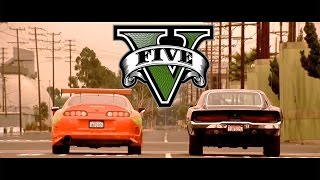 GTA V The Fast and The Furious  Drag Race Scene PS4 [upl. by Obelia]