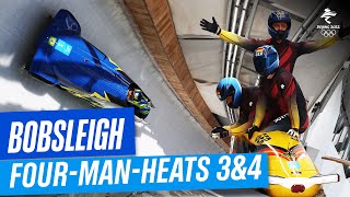 Bobsleigh  FourMan Heat 3 amp 4  Full Replay  Beijing2022 [upl. by Oecile]