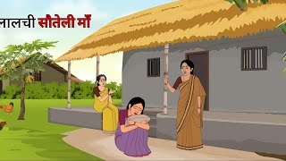 लालची सौतेली माँ  SAUTELI MAA  HINDI KAHANIYA  HINDI STORIES BEDTIME MORAL STORIES [upl. by Herriott]