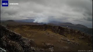 Iceland volcano hotspot  seen LIVE from Þorbjorn  wide [upl. by Ime722]