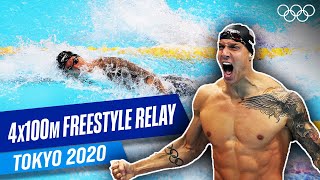 Mens 4x100m Freestyle Relay Final  Tokyo 2020 [upl. by Nilya]