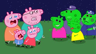 Zombies and Peppa At The Pool Please Save Peppa  Peppa Pig Funny Animation [upl. by Yelsnia]