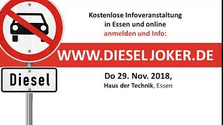 Diesel Fahrverbot in Ihrer Stadt Essen INFOVeranstaltung Einladung KAP Rechtsanwälte [upl. by Edahs]