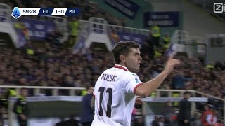 Christian Pulisic Goal Fiorentina vs AC Milan 11 All Goals and Extended Highlights [upl. by Enilehcim]