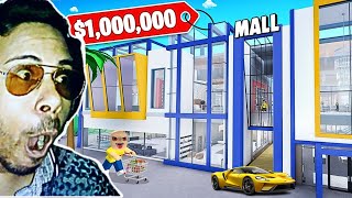 I Built a 100000000 MALL TYCOON In Roblox [upl. by Elleahcim30]