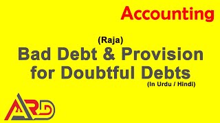 Bad and Doubtful Debts  Raja  Urdu  Hindi [upl. by Oflodor]