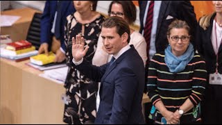 Autriche  renversé le chancelier Kurz quitte le parlement  AFP Images [upl. by Boycey]