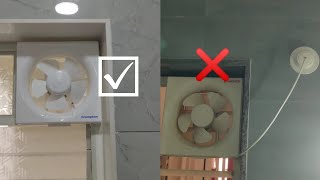 How To Install Exhaust Fan  How To Install Exhaust Fan Bathroom  Silent Exhaust Fan [upl. by Nassir]