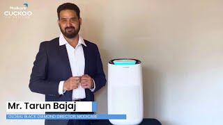 Mr Tarun Bajaj talks about ModicareCuckoo Air Purifier that comes with a 3 year warranty [upl. by Inama]