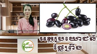 អត្ថប្រយោជន៍ផ្លែព្រីង  Benefits of Jambolan Plum  ចំណេះដឹងសម្រាប់សុខភាព [upl. by Nillek187]