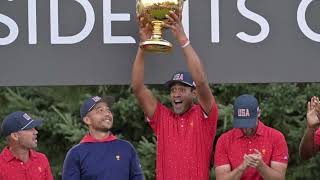 Team USA Celebrates Historic 10th Consecutive Presidents Cup Victory [upl. by Eelegna342]