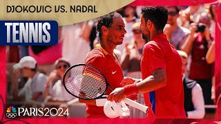 Novak Djokovic STANDS TALL against Rafael Nadal in singles competition  Paris Olympics  NBC Sports [upl. by Maurita]