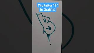 How to draw a quotBquot in Graffiti fast graffiti graffitiart [upl. by Renault]