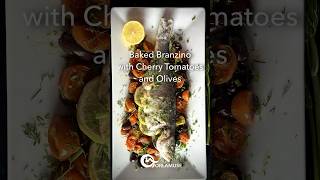 Baked Branzino with Olives and Cherry Tomatoes branzino fish shorts [upl. by Gilbert]