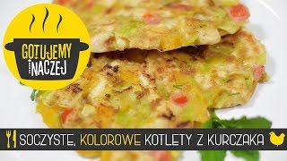 🍴KOLOROWE KOTLETY Z KURCZAKA 🐔 [upl. by Ralina]