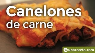 Canelones de carne picada ¡100 caseros [upl. by Irim]