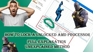 How To Lock AMD Processor Clock Frequency  Solution for Going Below Base Speed  New Trick [upl. by Rockafellow]